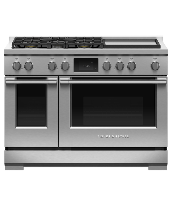 48" Series 9 Professional Dual Fuel 5 Burner with Griddle Self-Cleaning Range, Natural Gas, pdp